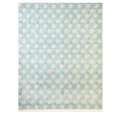Dissesto Azzurro Floral Print On Canvas
