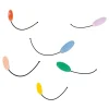 Divertissement Set of 6 Polychrome Ceramic & Metal Hooks