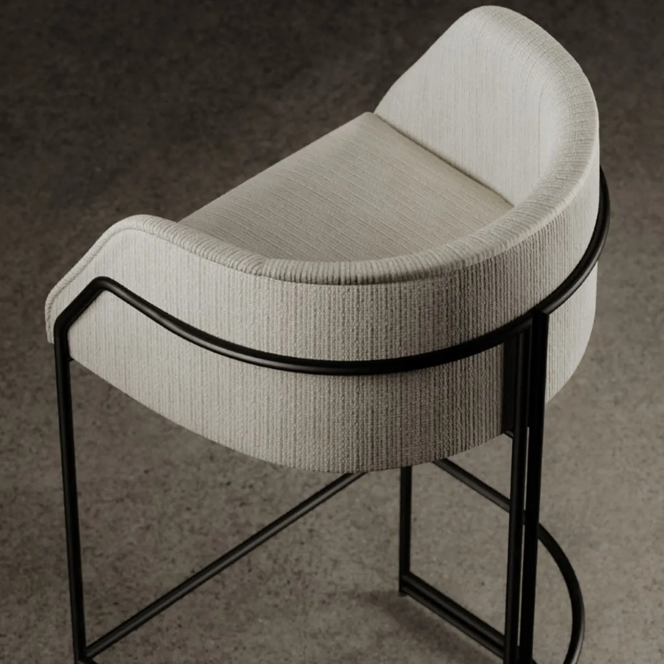 Déjà Vu White Stool