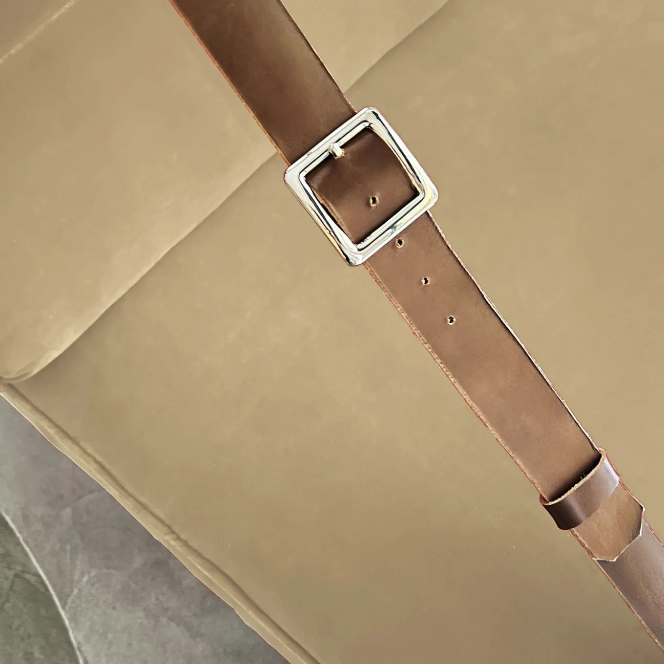 Docker Beige Velvet Armchair