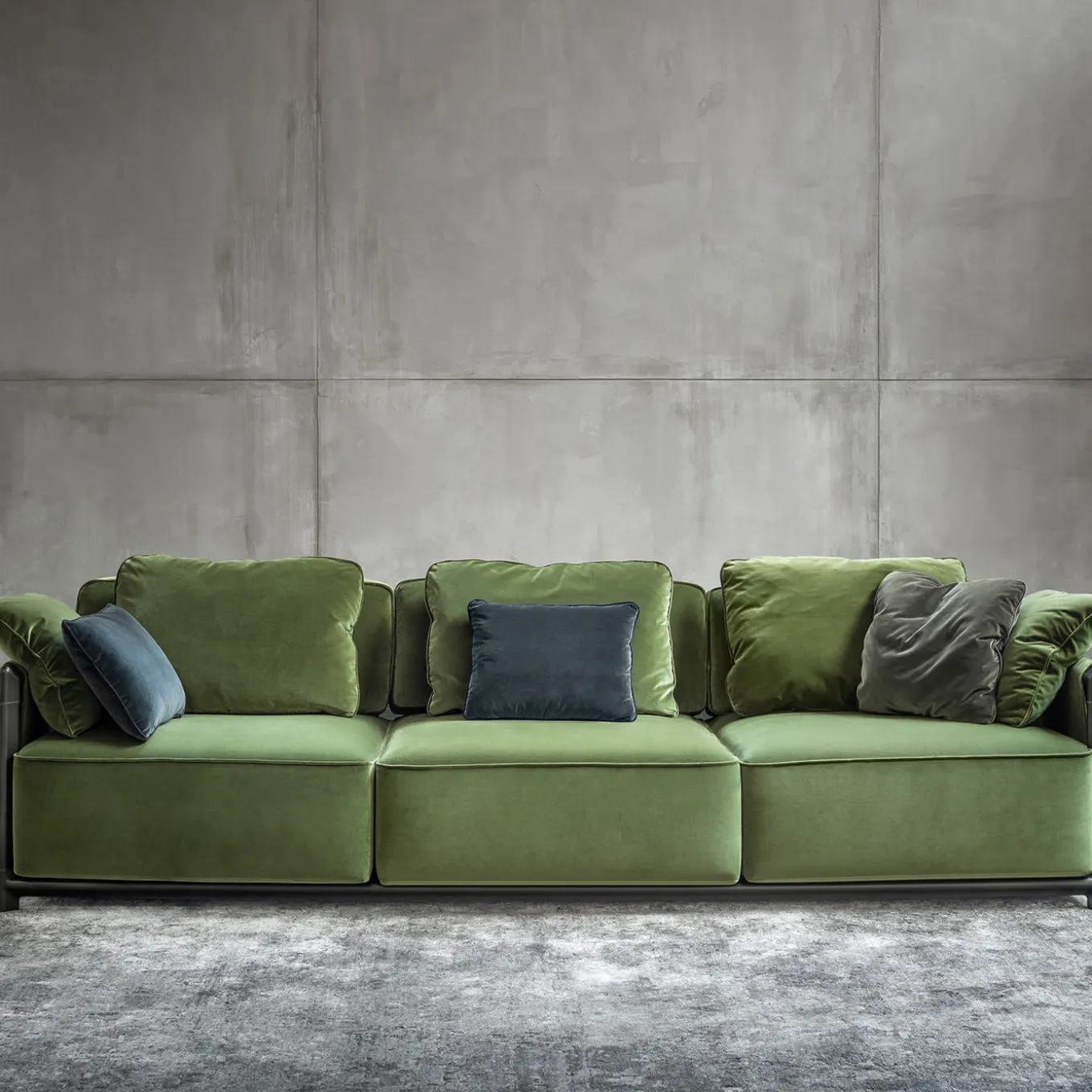 Dodo Green Sofa by Stefano Giovannoni