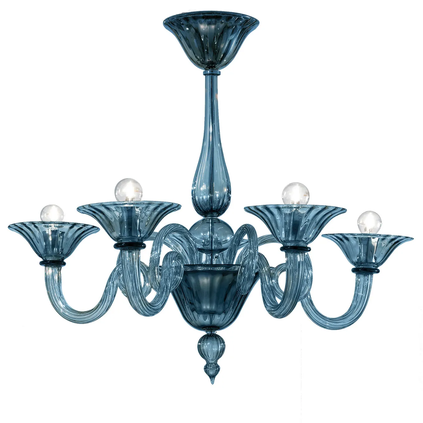 Dolfin Blue 5-Light Chandelier