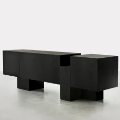 Dolmen Black Ash Sideboard by Dainelli Studio