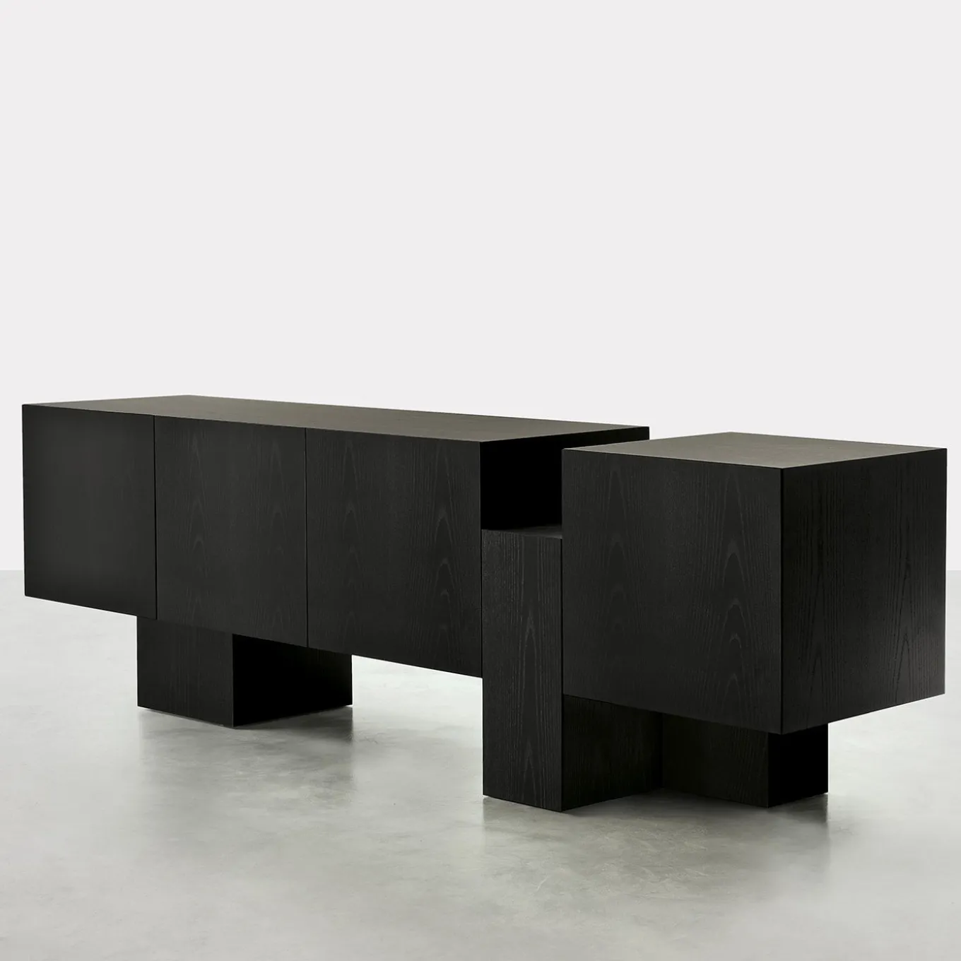 Dolmen Black Ash Sideboard by Dainelli Studio
