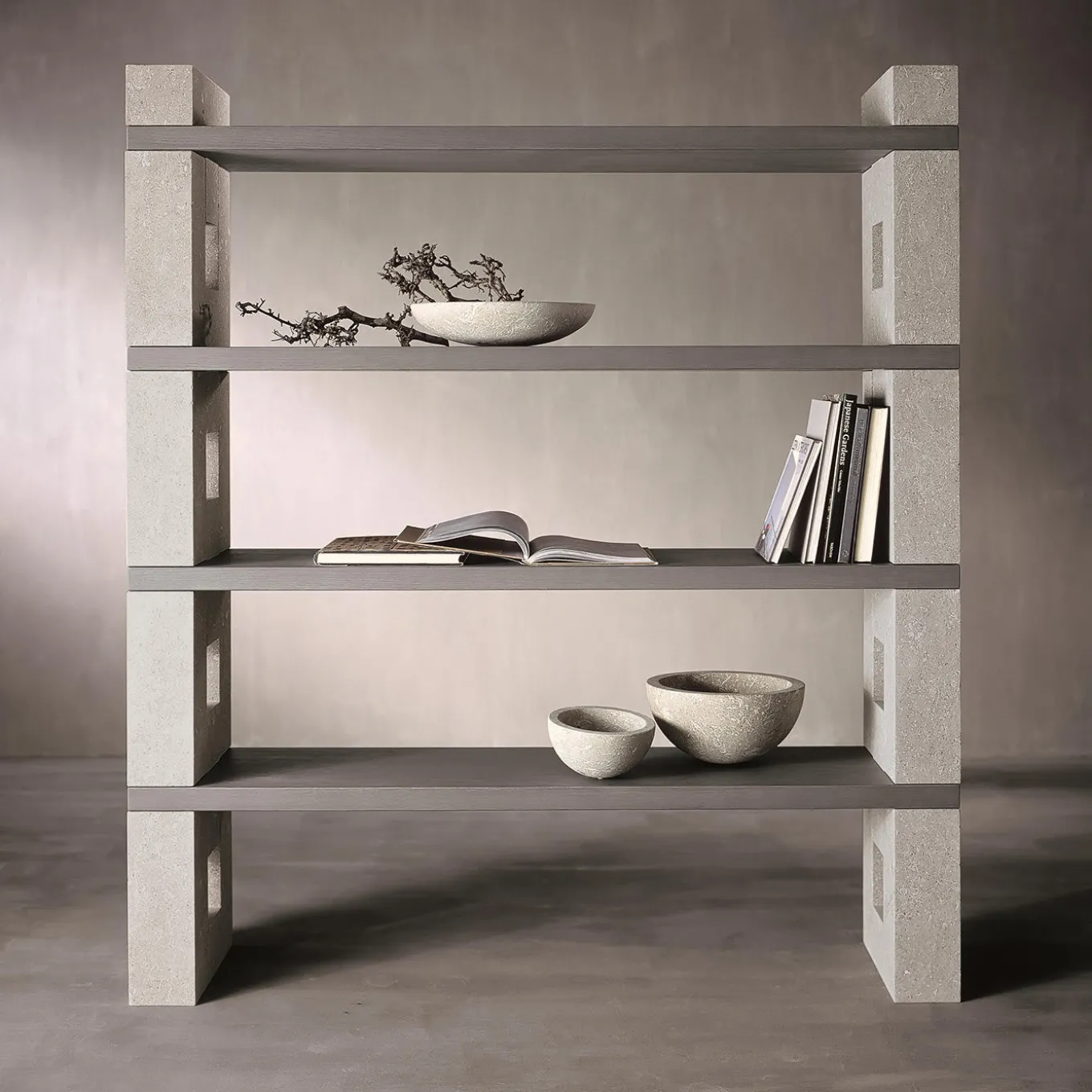 Dolmen Bookcase by Chiara Cibin
