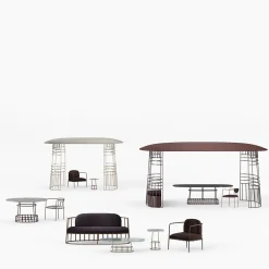 Dolmen Brown Armchair by Margherita Rui