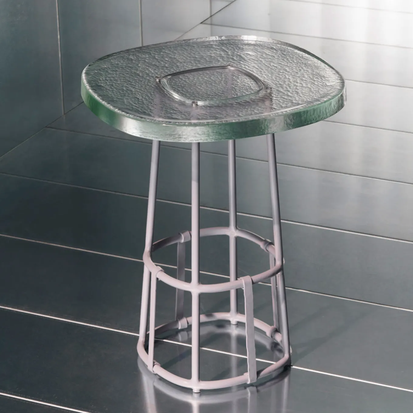 Dolmen Glass Side Table by Margherita Rui