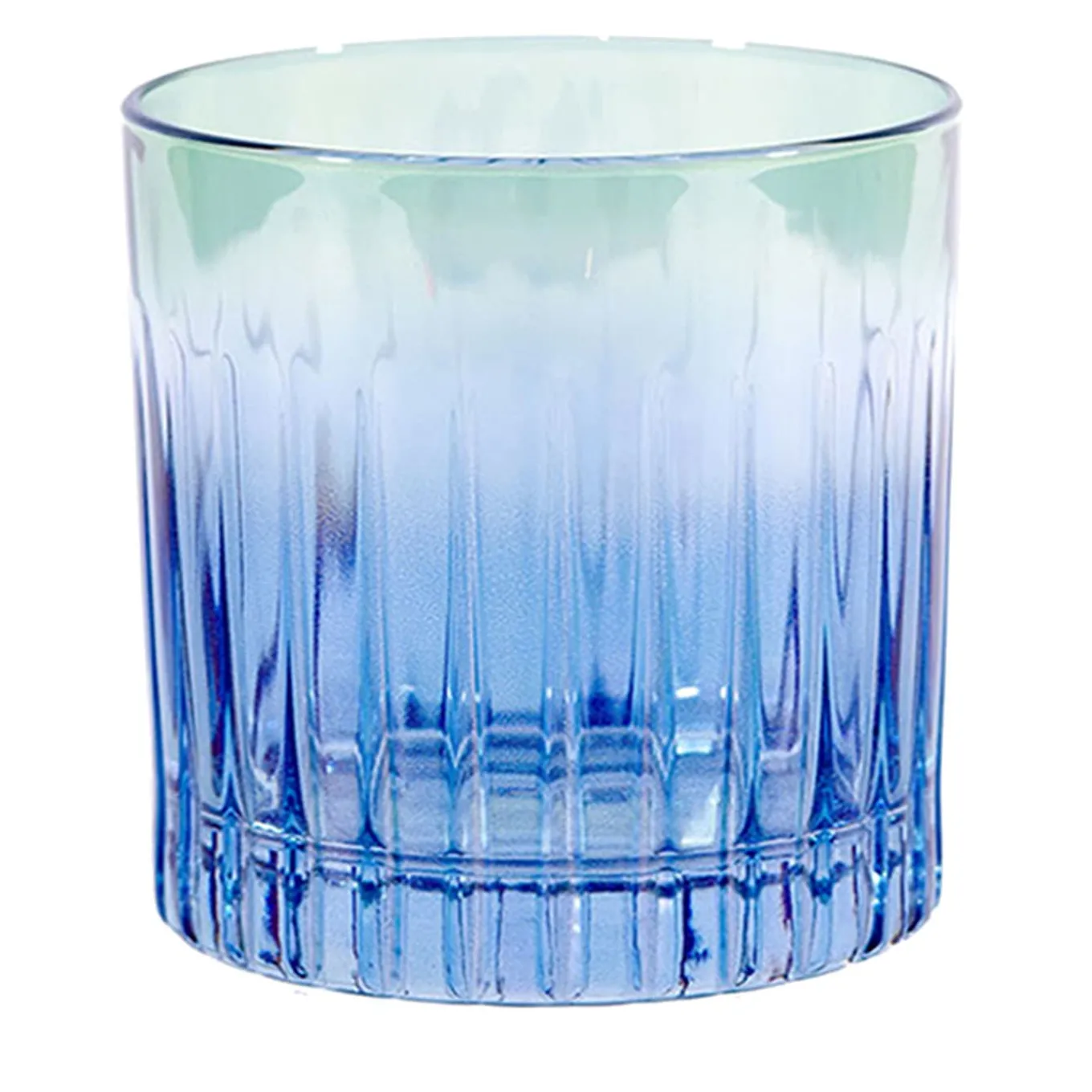 Domina Set of 2 Blue-To-Green Water Glasses