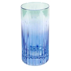 Domina Set of 2 Blue-To-Green Tall Tumbler Glasses