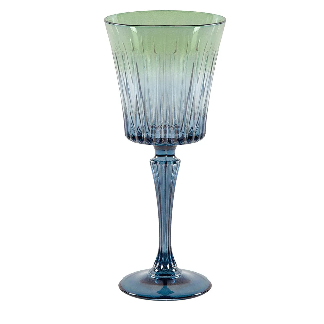 Domina Set of 2 Blue-To-Green Water Glasses