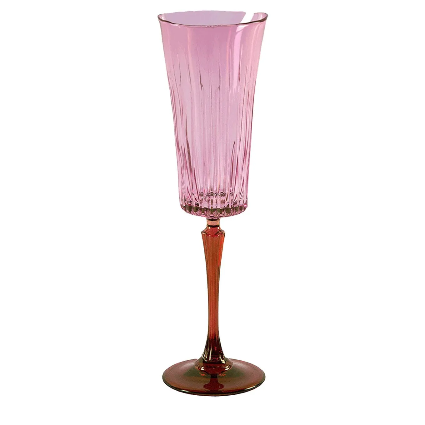 Domina Set of 2 Pink-To-Orange Flutes