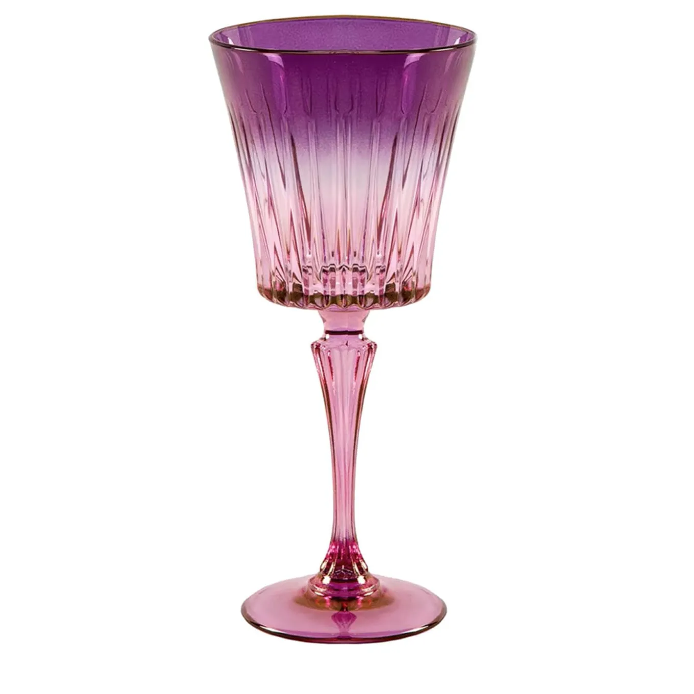 Domina Set of 2 Pink-To-Purple Water Glasses