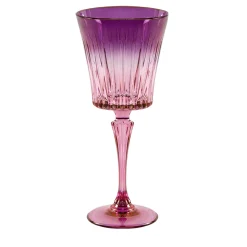 Domina Set of 2 Pink-To-Purple Wine Glasses