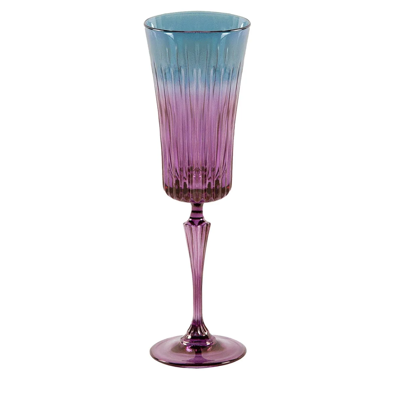 Domina Set of 2 Purple-To-Blue Water Flutes