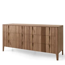 Domino 6-Drawer Canaletto Walnut Chest Of Drawers
