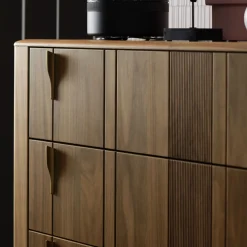 Domino 5-Drawer Canaletto Walnut Chest of Drawers