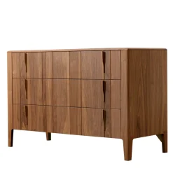 Domino Dresser in Walnut Canaletto Wood