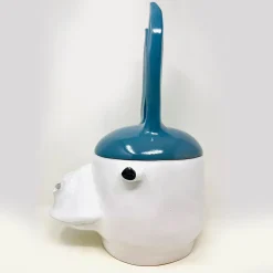 Donkey Large Blue and White Container with Lid