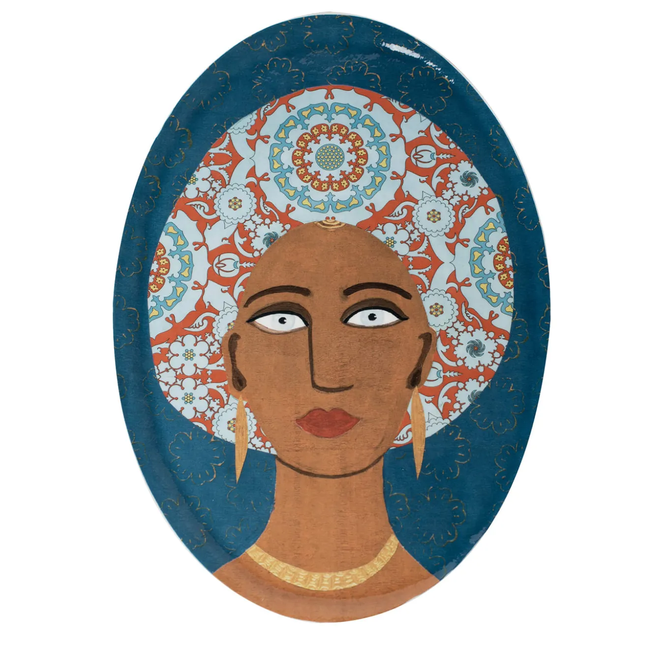 DONNE FIORITE Aisha Oval Tray