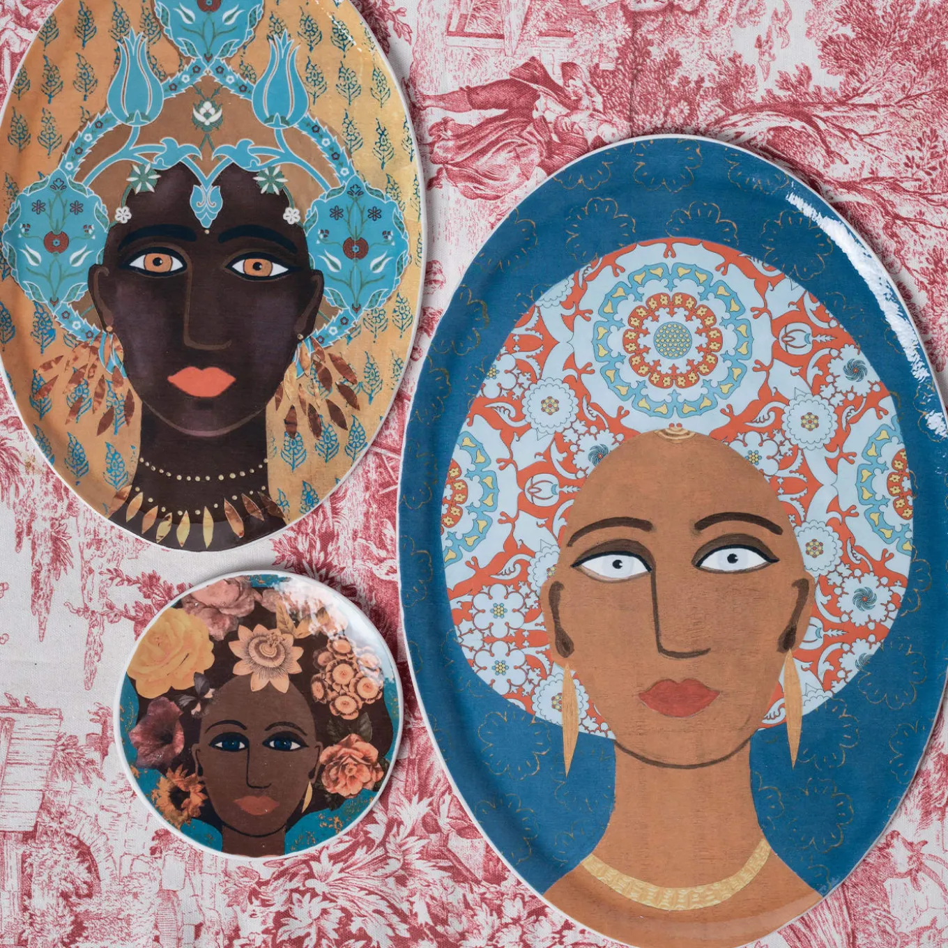 DONNE FIORITE Aisha Oval Tray