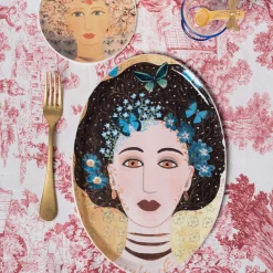 DONNE FIORITE Bianca Oval Tray