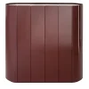 6-Door Medium Glossy Red-Lacquered Cabinet