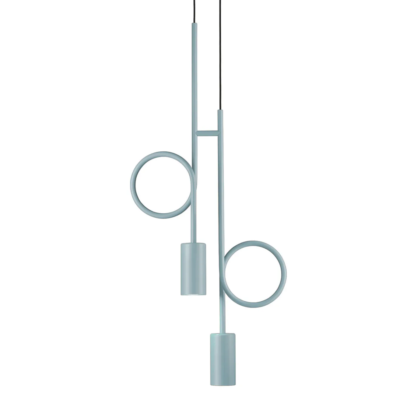 Dopamine S2 Light Blue Steel Chandelier