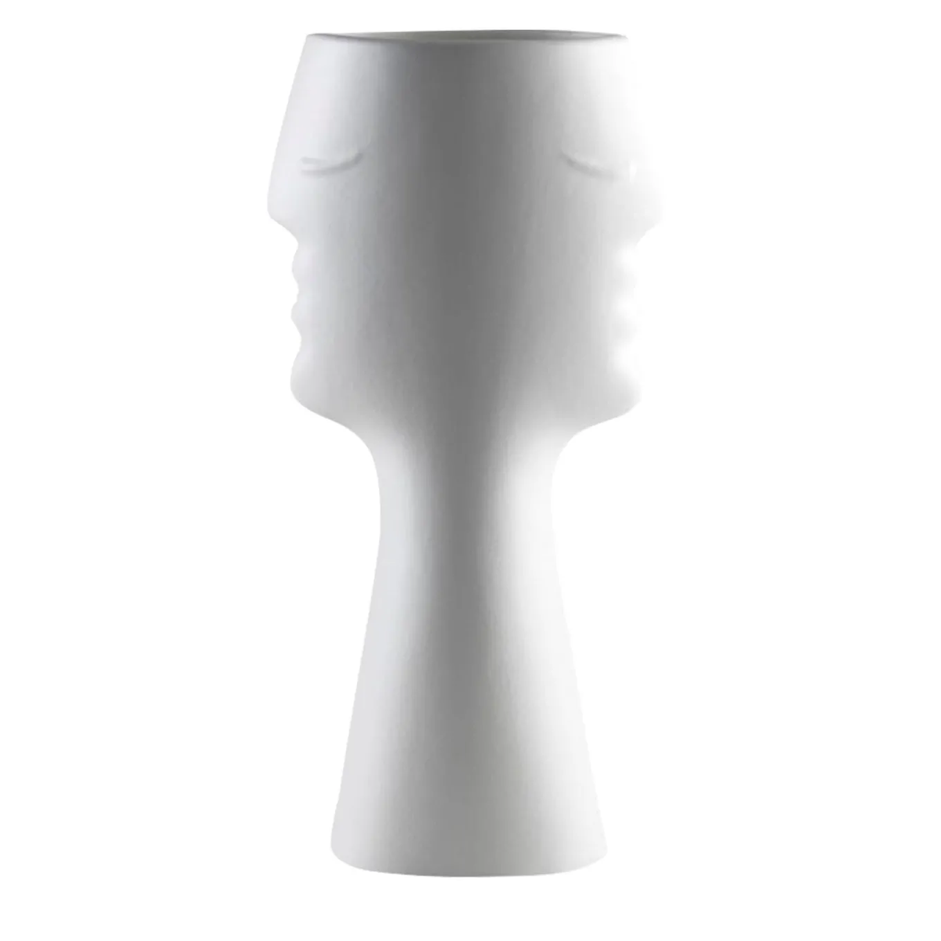 Doppiapresenza High White Vase