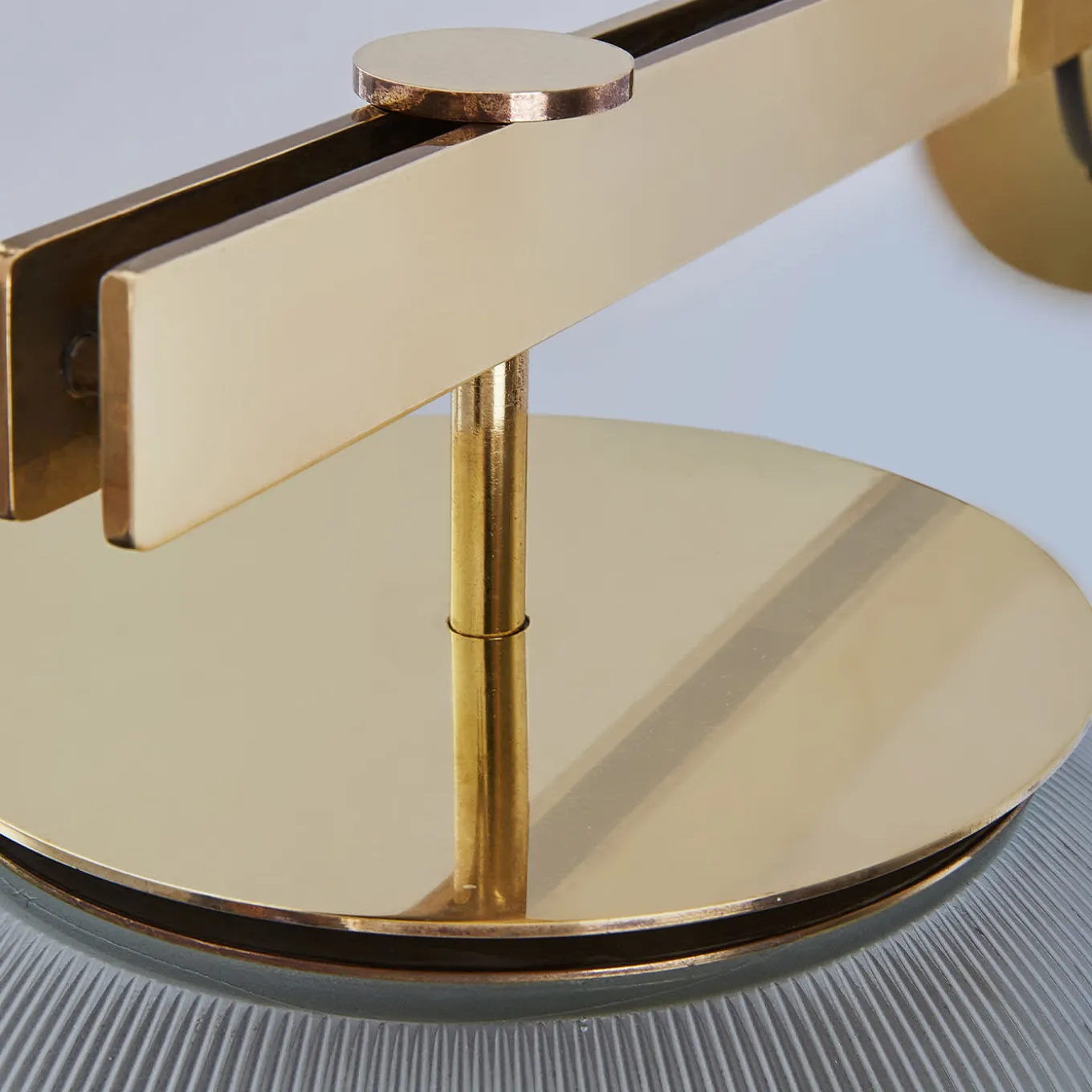 Doppio Vetro Brass Sconce by Ignazio Gardella