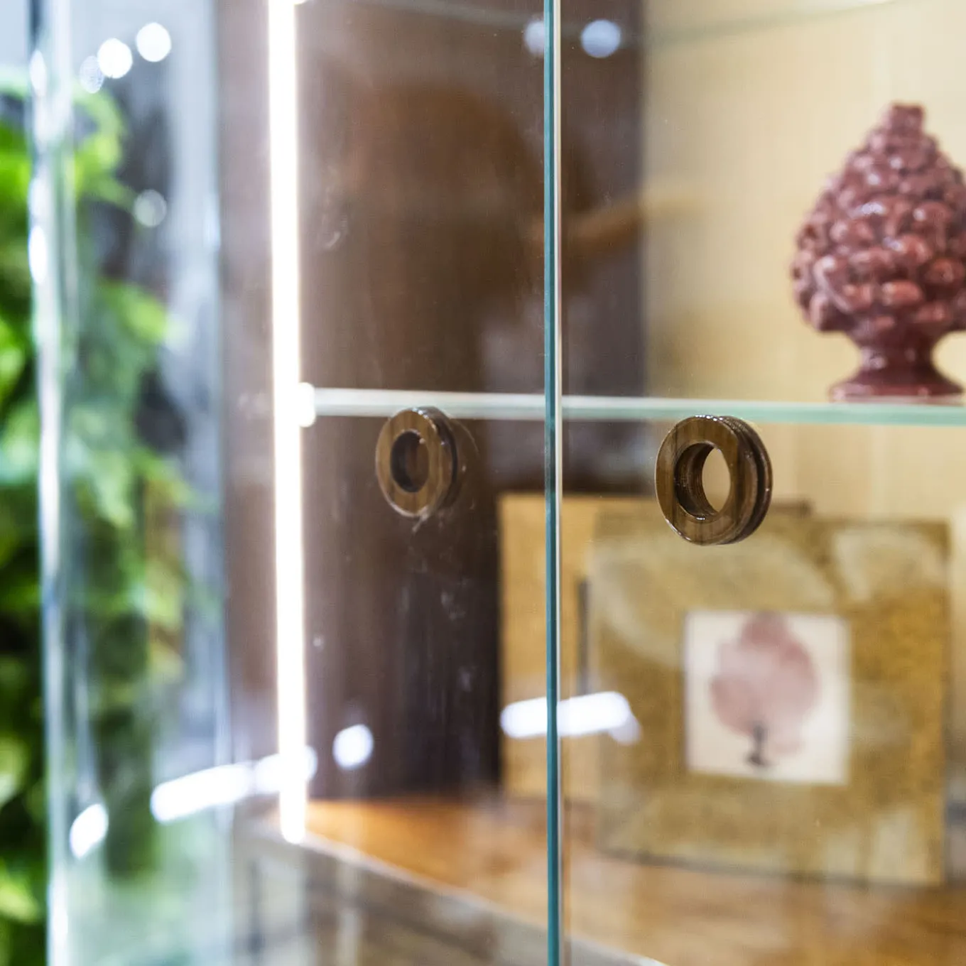 Dorian 2-Door Walnut & Vanilla Cabinet