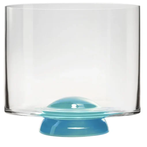 Dot Light-Blue & Transparent Whisky Glass by Giovanni Patalano