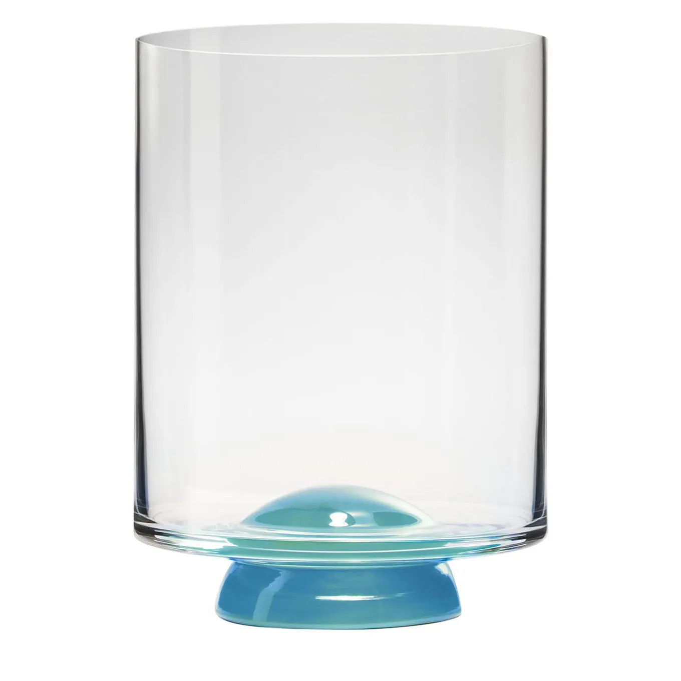 Dot Light-Blue & Transparent Glass by Giovanni Patalano