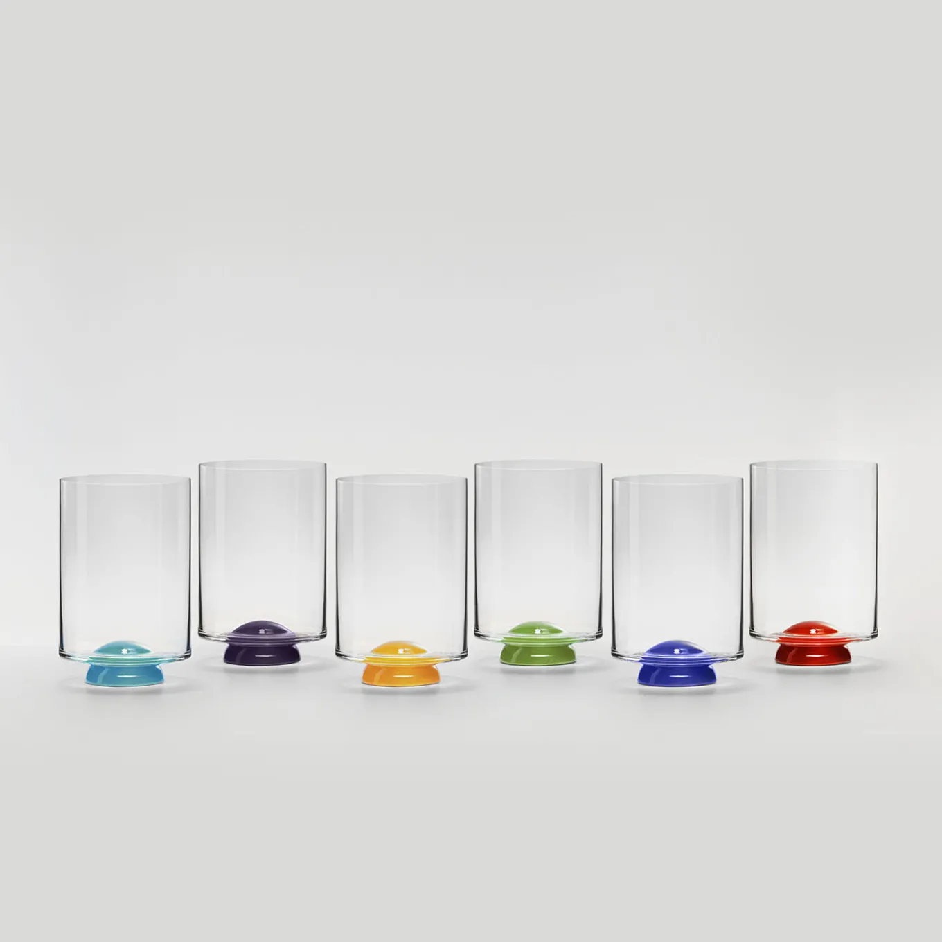 Dot Light-Blue & Transparent Glass by Giovanni Patalano