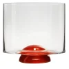 Dot Red & Transparent Whisky Glass by Giovanni Patalano