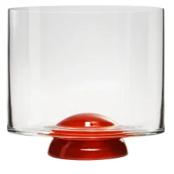Dot Red & Transparent Whisky Glass by Giovanni Patalano