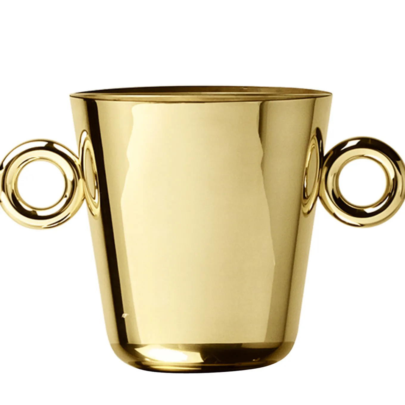 Double O Ice Bucket in Polished Brass Finish By Richard Hutten