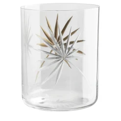 Double Palm Crystal Glass
