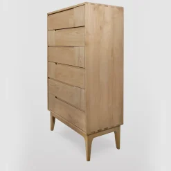 Dovetail Scandinavian Six-Drawer Dresser