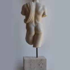 Draped Male Torso Sculpture