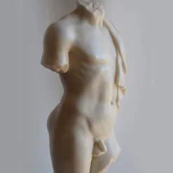 Draped Male Torso Sculpture