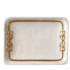 DRESSAGE SOAP DISH - WHITE