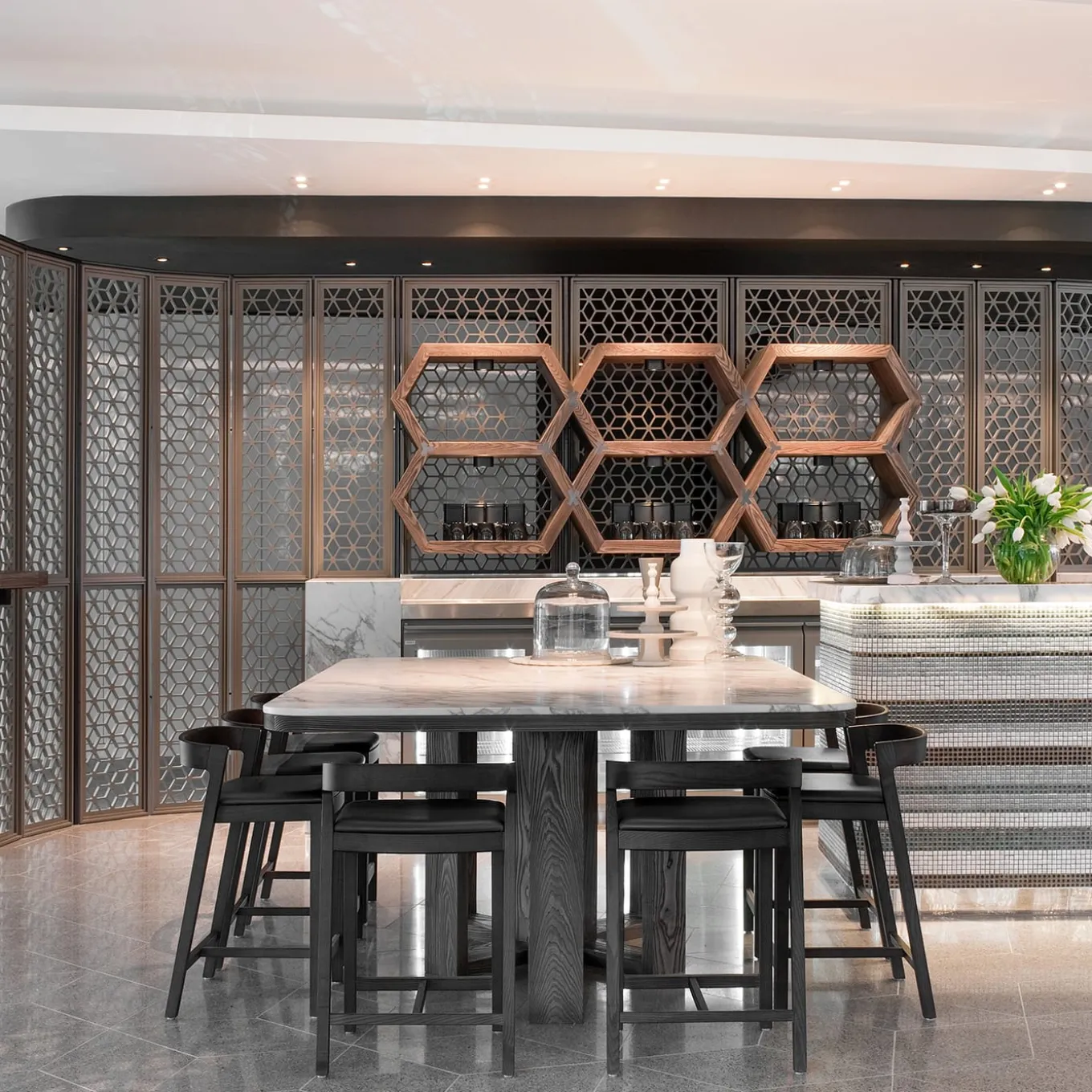 Drive High Stool in Black Frassin with Leather Seat by Lorenz+Kaz