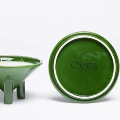 Drop Erba Green Ceramic Candle