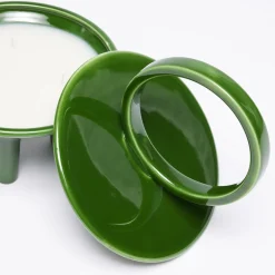 Drop Erba Green Ceramic Candle