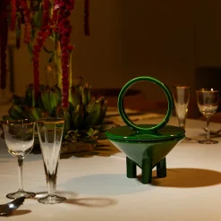 Drop Erba Green Ceramic Candle