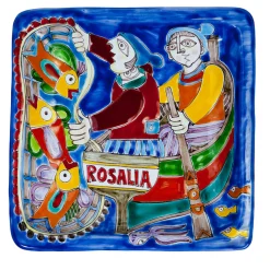 DS Square Plate Fishermen