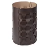 Dubai chocolate and cappucino leather waste basket