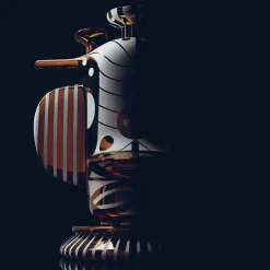 Duck Elephant Satin White Ceramic With Copper Details Vase By Jaime Hayon