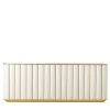 Duilio Ivory Matt Wood And Brass 4-Door Sideboard