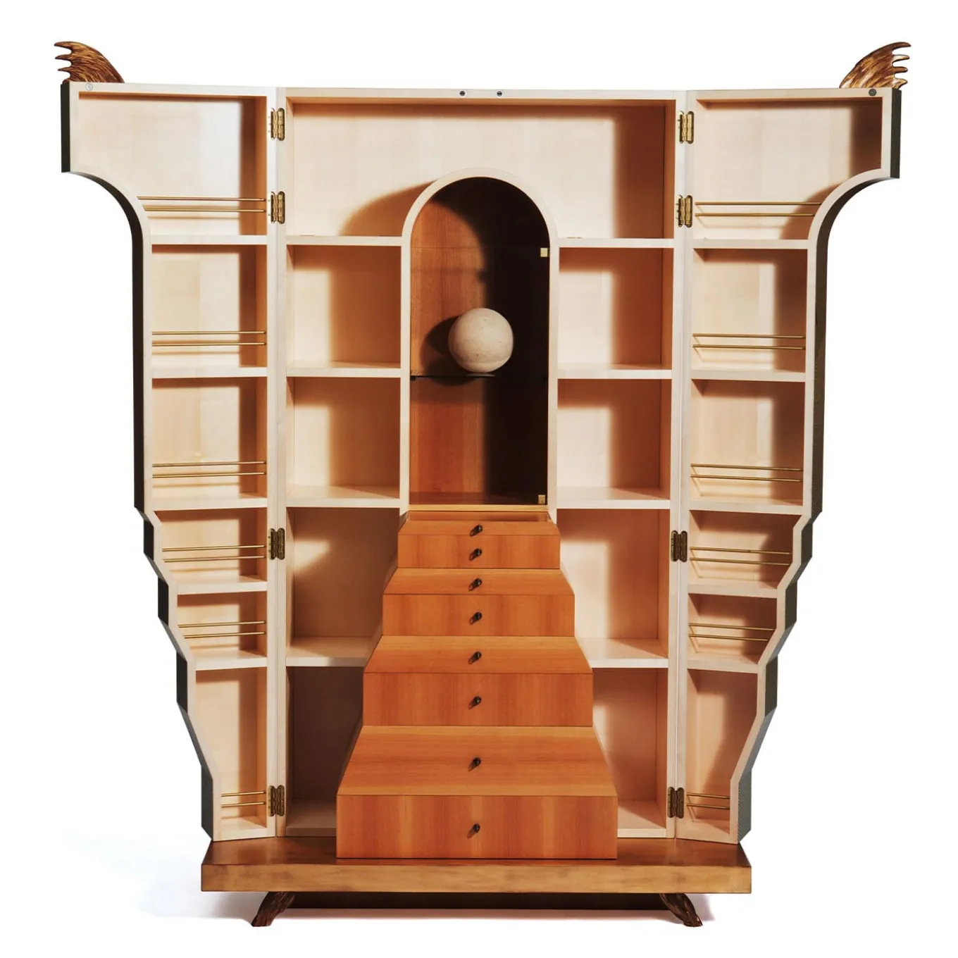 Dulcama Walnut & Maple Wood Cabinet by Aurelio Porro